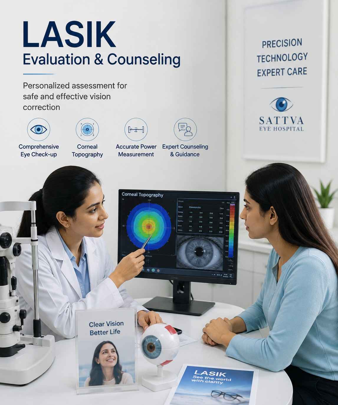 Comprehensive LASIK Evaluation at Sattva Eye Hospital