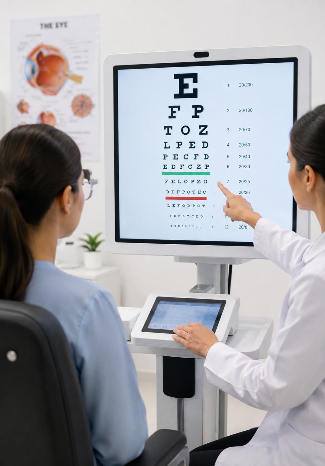 Digital Vision Chart Test at Sattva Eye Hospital Vadodara