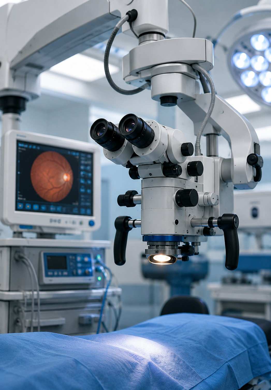 Ophthalmic Microscope for Eye Surgery at Sattva Eye Hospital Vadodara